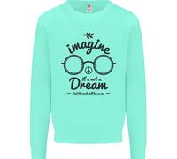 Immagina Non È Un Sogno Mondo Pace Hippy Uomo Felpa Maglione