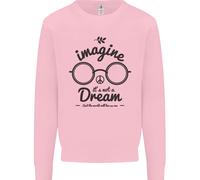 Immagina Non È Un Sogno Mondo Pace Hippy Uomo Felpa Maglione