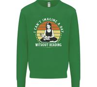 Immagina Un Giorno Senza Leggere Bookworm Uomo Felpa Maglione