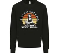 Immagina Un Giorno Senza Leggere Bookworm Uomo Felpa Maglione