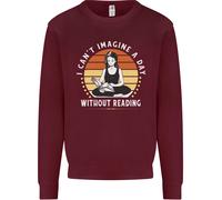 Immagina Un Giorno Senza Leggere Felpa Jumper Per Bambini Bookworm