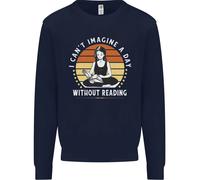 Immagina Un Giorno Senza Leggere Felpa Jumper Per Bambini Bookworm