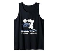 Immagina Una Maglietta da pallavolo T-Rex Che Cerca di bloccare Canotta