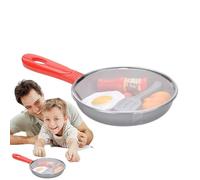 Immagina una padella, padella giocattolo, da cucina fai da te, da cucina, da gioco di ruolo con padelle, utensili, pentole, cibo, regalo educativo