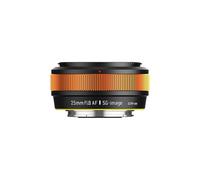 Immagine 25 mm F1.8 AF APS-C Messa a fuoco automatica Obiettivo ritratto ad ampia apertura, compatibile con Sony E ZVE10 A6400(Orange)