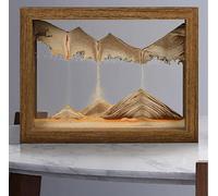 Immagine 3D con Sabbia in Movimento, Paesaggio con Sabbia in Movimento, Arte con Sabbia a Clessidra, Pittura con Sabbie Mobili, Decorazione a Clessidra, Movimento Liquido Per La Decorazione del Mobil