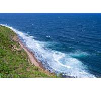 Immagine acrilica 50 x 30 cm: costa sulla spiaggia nella bella giornata di sole sull'isola russa. Vladivostok. Russia (213759709)