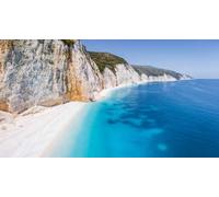 Immagine acrilica 70 x 40 cm: Spiaggia Fteri lontana e nascosta nell'isola di Cefalonia, Grecia, Europa (176250496)