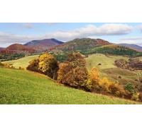 Immagine acrilica 90 x 50 cm: vista autunnale della montagna strazoven a Strazovske Vrchy - Strazov Highlands Slovacchia Europa (32111201)