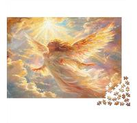 Immagine angelica Puzzle 1000 Pezzi In cartone Spesso, Un Tangram Per Enigma Per Lo Stress Relief, Ideale Per Quadro Fai Da Te, Regalo Di Compleanno Perfetto 70x50cm/1000pcs
