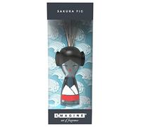 Immagine Art Of Fragrance Omini Mondo Sakura Fig, Italian Design, Emanatore 60 Ml E 5 Bastoncini, Diffusore Ambientale, Fresca