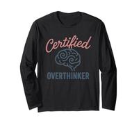 Immagine cerebrale certificata Overthinker Maglia a Manica
