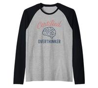 Immagine cerebrale certificata Overthinker Maglia con Maniche Raglan