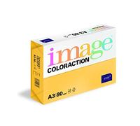 Immagine coloraction 379954 carta colorata, 500 fogli, A3, BB, holzfrei ECF, 80 G/M², 420 mm x 297 mm, Hawai/intensivgelb