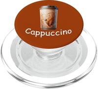Immagine del bicchiere di caffè e caffè cappuccino. PopSockets PopGrip per MagSafe