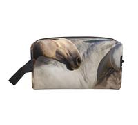 Immagine del cavallo selvaggio, Borsa per il trucco Borsa per cosmetici Borsa da viaggio portatile da viaggio Borsa per trucco Organizer
