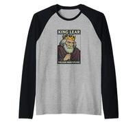 Immagine del Titolo della tragedia del re Lear Shakespeare Maglia con Maniche Raglan