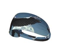Immagine di Aquila sotto le stelle Fascia elastica per esercizi, fascia per capelli, fascia per uomini e donne, fascia per capelli per yoga e fitness