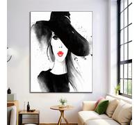 Immagine Di Arte Della Parete Bellezza Dell'Inchiostro Paesaggio Dipinti Su Tela Illustrazione Dipinta Mano Poster E Stampe Bianco Nero Per La Decorazione Domestica 50X70Cm Senza Cornice
