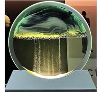 Immagine di arte della sabbia mobile 3D con la luce del LED, lampada della decorazione di movimento del paesaggio di sabbia del mare profondo per l'esposizione domestica