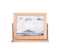 Immagine di Sabbia in Movimento | Movimento Liquido Dinamico di Arte di Sabbia 3D | Telaio in Legno quadrato Sandscape Pittura di Sabbia Che scorre per la decorazione d'interni e l'ufficio Adawd