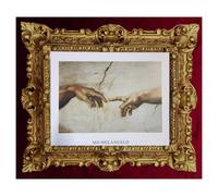 Immagine Dipinto Creazione Di Adamo Di Michelangelo 45x38 Cm