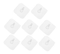 Immagine Ganci sospesi, Ganci Appendere Quadri Autoadesivi 8 Pz Trasparenti 6.00x6.00x1.20 cm