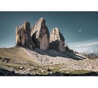 Immagine in legno 120 x 80 cm: vista sulle superfici nord delle tre vette Italia. Tre vette Lavaredo. (170932087)