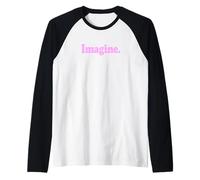 Immagine. LA Parola Immagine su Un Tee Maglia con Maniche Raglan