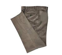 IMMAGINE Pantalone Velluto Classico con Pence Duca VISCONTI di MODRONE Art. Flexus Colore Grigio Perla (64)
