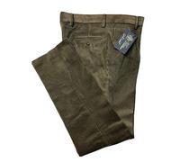 IMMAGINE Pantalone Velluto Classico con Pence Duca VISCONTI di MODRONE Art. Flexus Colore Verde (54)