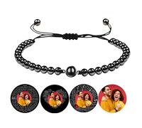 Immagine personalizzata perline bracciali proiezione foto personalizzata per gli uomini donne personalizzato ti amo bracciale San Valentino Compleanno Anniversario Memorial Regali per lei lui
