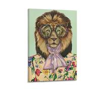 Immagine singola da appendere, astratta, decorazione da parete senza cornice, giraffa, leone, pantera, poster estetico, decorazione da parete per interni, decorazione da parete dipinta a mano