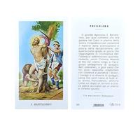 Immagini di San Bartolomeo con Preghiera, 6x11 cm, 100 Pezzi, Made in Italy