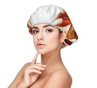 Immagini di scoiattoli stampate,Cuffia da notte in raso per adulti - Cuffia da notte elastica per donna, copricapelli per la notte