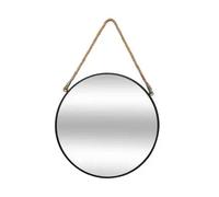 Immagini di specchi di fabbrica con corda Leningrado in metallo nero 38 cm/specchio da parete/specchio decorativo