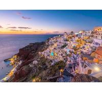 Immagini modulari di Santorini,Grecia,paesaggio,dipinto,Mar Mediterraneo,poster da parete,stampe su tela,per la casa,arredamento del soggiorno 60x90cm Senza Cornice