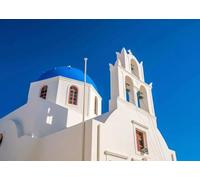Immagini modulari di Santorini,Grecia,paesaggio,dipinto,Mar Mediterraneo,poster da parete,stampe su tela,per la casa,arredamento del soggiorno 60x90cm Senza Cornice