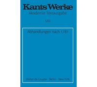Immanuel Kant Abhandlungen nach 1781 (Tascabile)