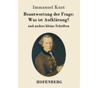 Immanuel Kant Beantwortung der Frage (Tascabile)