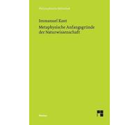 Immanuel Kant Metaphysische Anfangsgründe der Naturwissenschaft (Tascabile)