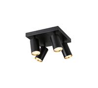 IMMAX PUNTO-4S - Faretto da soffitto quadrato a 4 teste, GU10