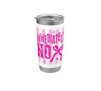 Immediatamente No Sarcastic Pink Statement Design Bicchiere termico in acciaio inox doppia parete