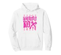 Immediatamente No Sarcastic Pink Statement Design Felpa con Cappuccio