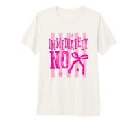 Immediatamente No Sarcastic Pink Statement Design Maglietta Premium