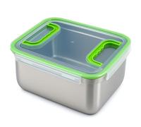 immer Contenitore in acciaio inox - Ermetico e anti-perdite, lavabile in lavastoviglie, resistente al forno fino a 250°C, grande contenitore alimentare per marinature, impasti, meal prep (6 L)