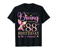 Immergersi nel mio 88° compleanno come una sirena 88 Anni Maglietta