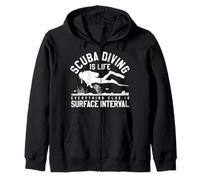 Immersione Subacquea è Vita Tutto Il Resto è intervallo di Superficie Felpa con Cappuccio