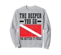 Immersione Subacquea Il più Profondo Si va Meglio Si sente Funner Diver Felpa