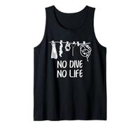 Immersione Subacquea No Dive No Life Gear Humor Ocean Citazione Canotta